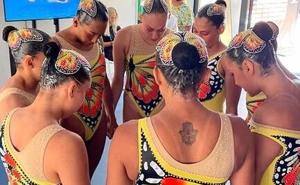 La CONADE no las apoya económicamente; seleccionadas de natación artística venden trajes de baño para costear viajes