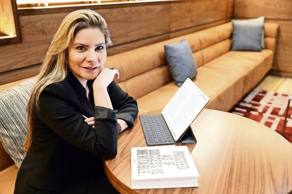 Romy Barberi, empresaria que desarrolló la App Safe it, que permite que las personas almacenen y archiven información de sus expedientes clínicos (JUAN CARLOS REYES. EL UNIVERSAL)