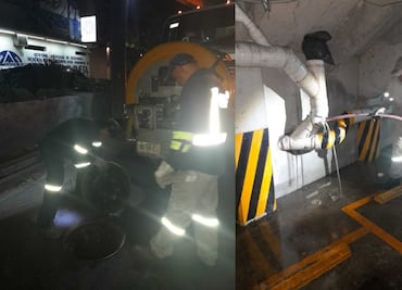 Tras protesta, Sacmex atiende colapso de red de drenaje de condominio en Iztacalco