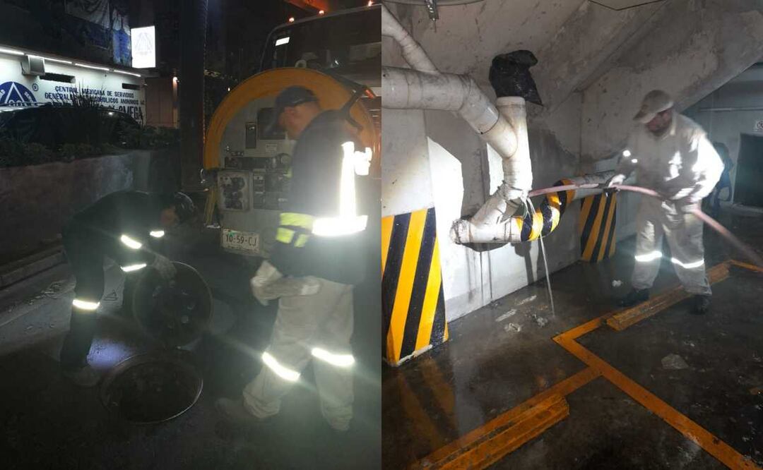 Sacmex arregla problemas de red de drenaje en la colonia Agrícola Pantitlán. Foto: Especial