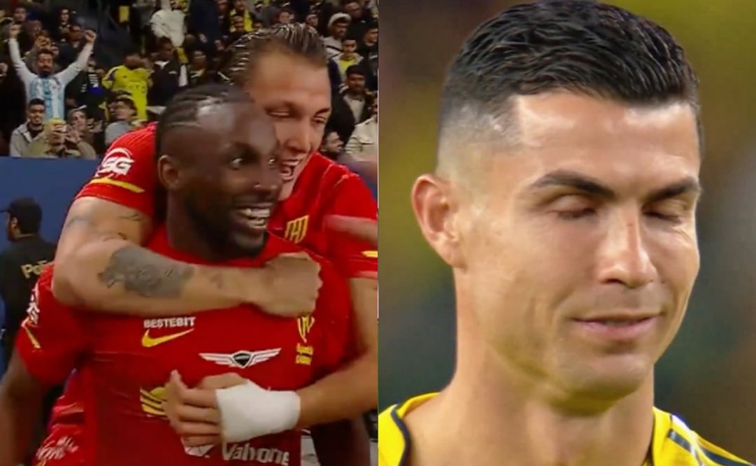 FOTO: ESPECIAL - Julián Quiñones anota golazo contra Al-Nassr y enfurece a Cristiano Ronaldo