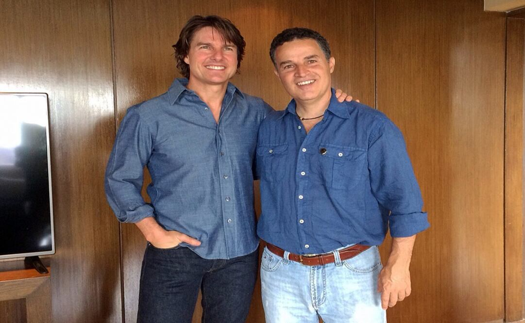 La reunión del alcalde de Medellín Aníbal Gaviria con el actor Tom Cruise   Foto:EFE
