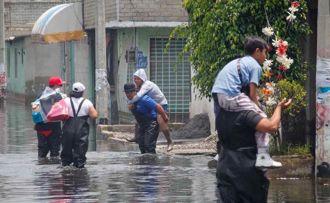 Calles afectadas por las inundaciones en Chalco, luego de más de 20 días con problemas derivados a las inundaciones por lluvias. Foto: Luis Camacho/EL UNIVERSAL
