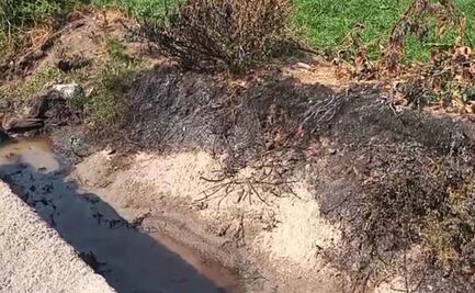 Se incendian canaletas por derrame de combustible en Tlahuelilpan, Hidalgo