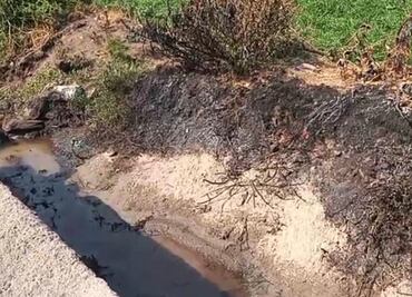 Se incendian canaletas por derrame de combustible en Tlahuelilpan, Hidalgo
