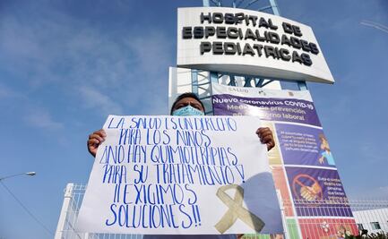 Familiares de niños con cáncer protestan por falta de medicamentos en Chiapas