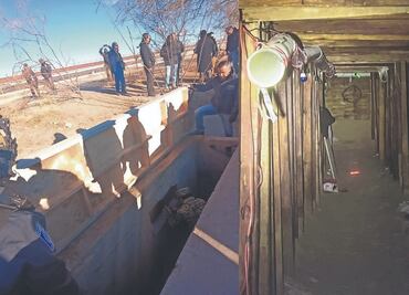 Vigilan túnel descubierto en la frontera con Juárez