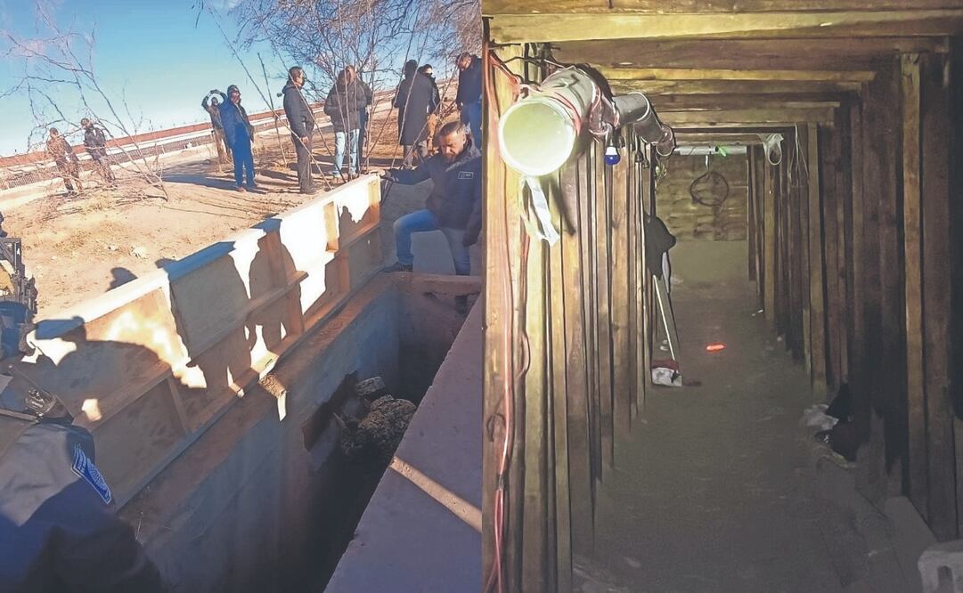 El 9 de enero, agentes de la Patrulla Fronteriza descubrieron el túnel que viene de México (Ciudad Juárez). El pasaje tiene aproximadamente seis pies de alto y cuatro pies de ancho. Foto Especial