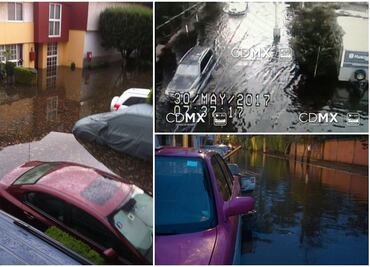 Amanecen Coapa y el Pedregal inundados tras lluvias