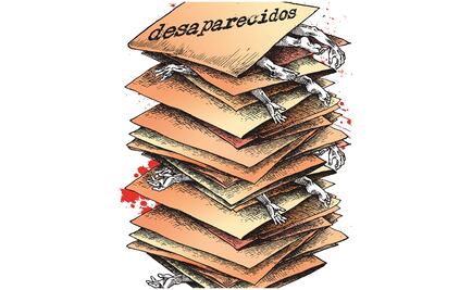 Colectivos buscan a sus familiares a ciegas