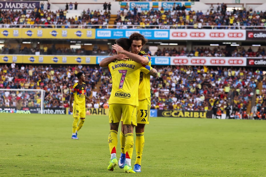 América en festejo de gol, durante la fase regular del Clausura 2026 - Foto: Imago7