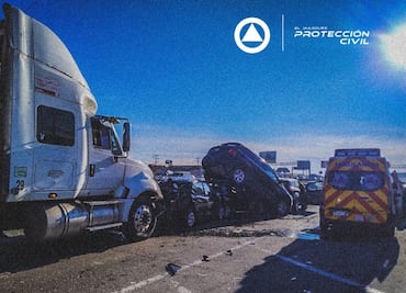 Accidente múltiple provoca caos vial en la autopista México-Querétaro