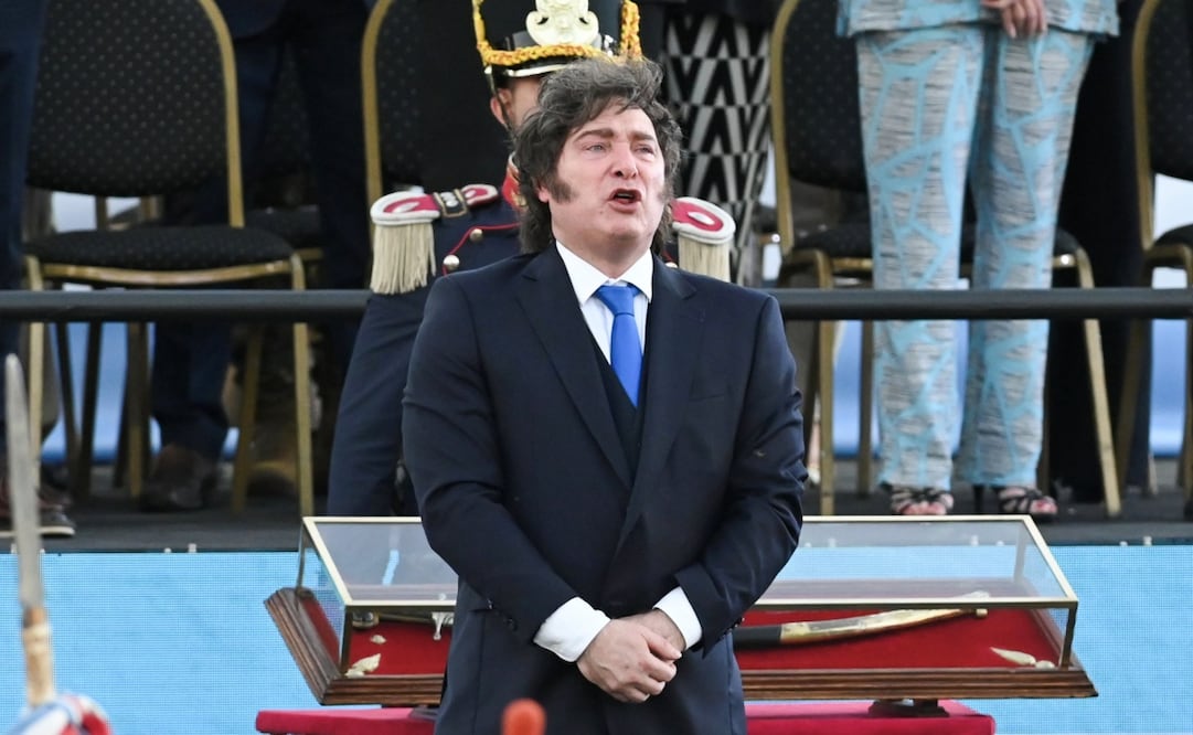El presidente argentino Javier Milei durante una actividad oficial en Buenos Aires. Foto: EFE.