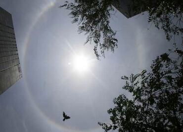 Halo solar vuelve a maravillar a capitalinos en el mes