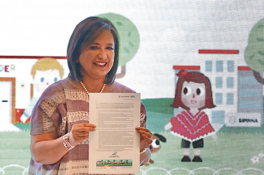 La candidata Xóchitl Gálvez destacó que la infraestructura actúa como la columna vertebral de la economía. Berenice Fregoso El universal