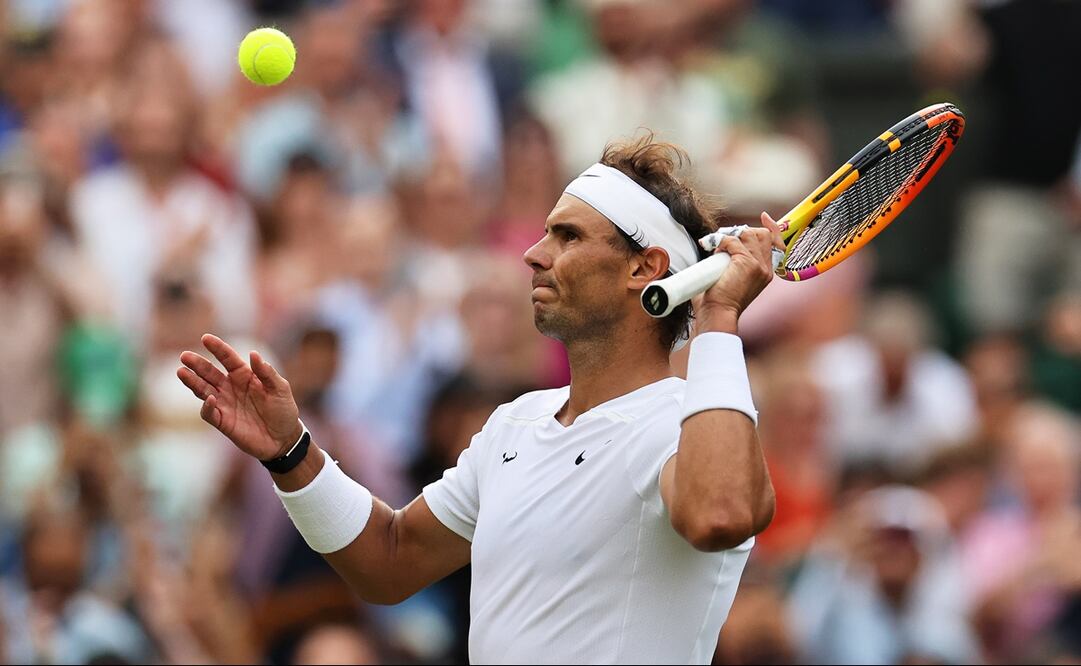 Rafael Nadal en un partido de Wimbledon - FOTO: EFE