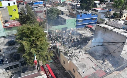 El antes y después de la explosión en vecindad de la colonia Pensil 