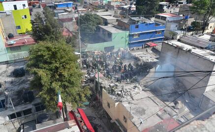 El antes y después de la explosión en vecindad de la colonia Pensil