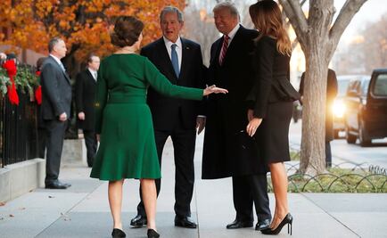 Trump acude a funeral de George Bush padre en Washington