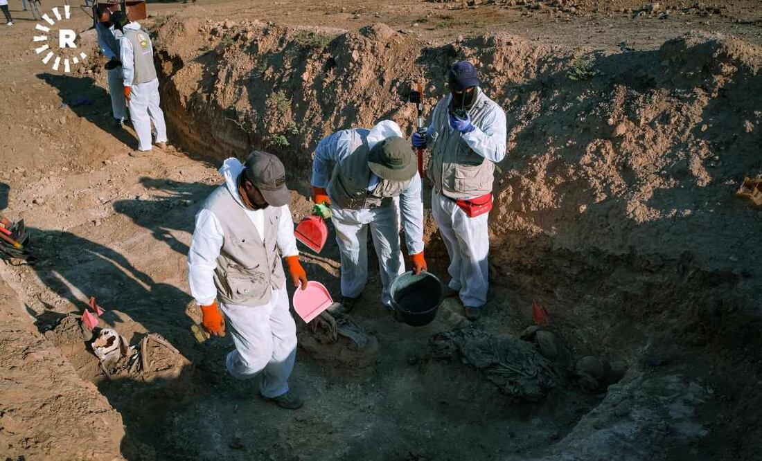 Irak inicia excavación de enorme fosa común que dejó el Estado Islámico. (17/08/25) Foto: Rudaw English