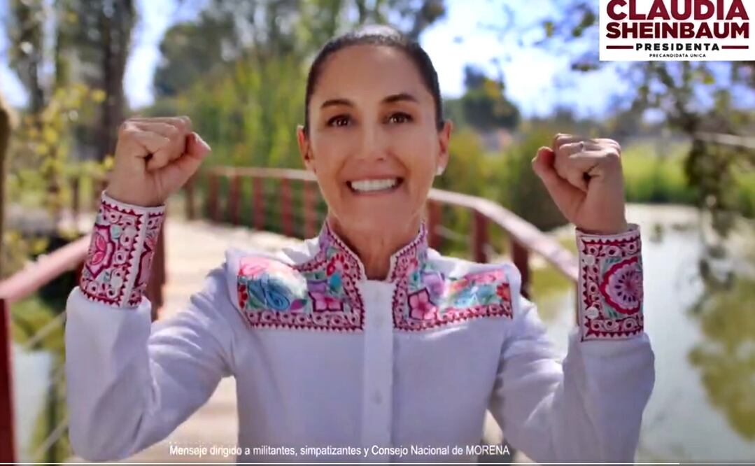 La precandidata de Morena, PT y Partido Verde a la presidencia, Claudia Sheinbaum, sostuvo en un nuevo spot que cree en un México sustentable y con bienestar". Foto: especial
