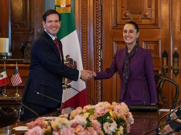 Sheinbaum recibe a Marco Rubio en Palacio Nacional; dialogan sobre seguridad fronteriza