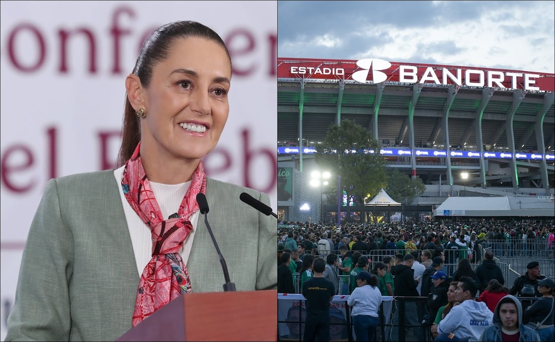 Claudia Sheinbaum confirmó que mil jóvenes pasaron el filtro para ganarse el boleto de la inauguración del Mundial 2026 / FOTOS: EFE y @FIFAWorldCup