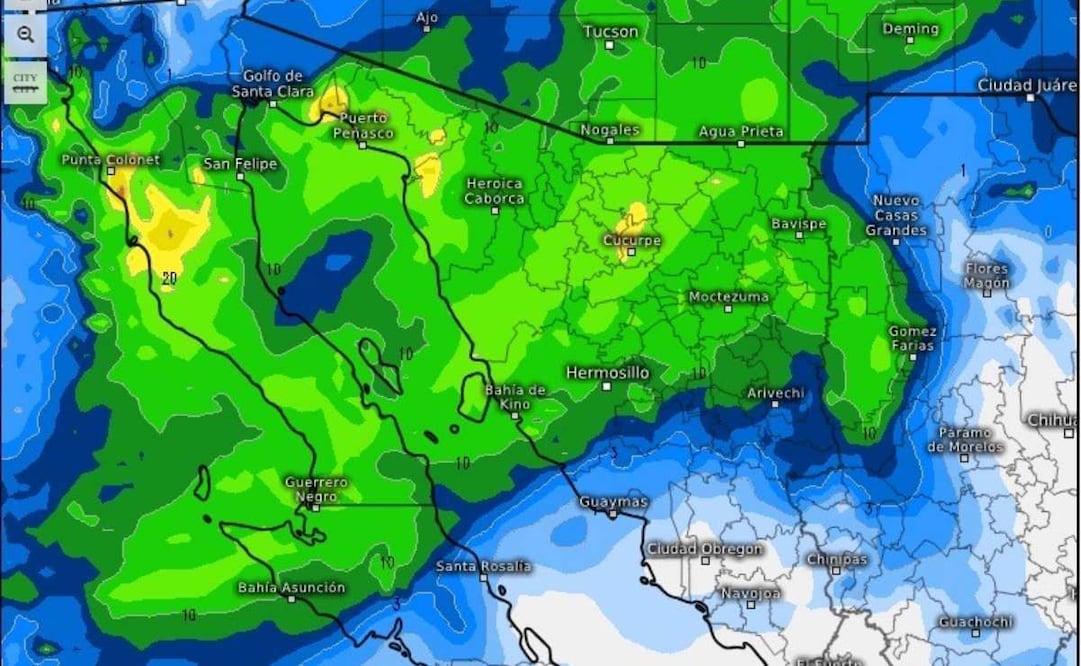 Frente frío 27 en Sonora (05/01/2026). Foto: Especial