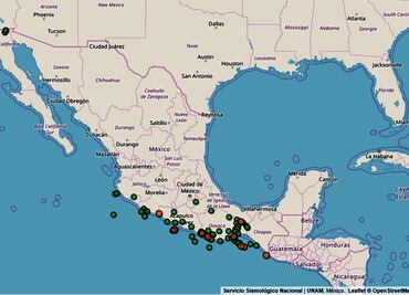 Se registran 10 sismos de baja magnitud en 4 estados