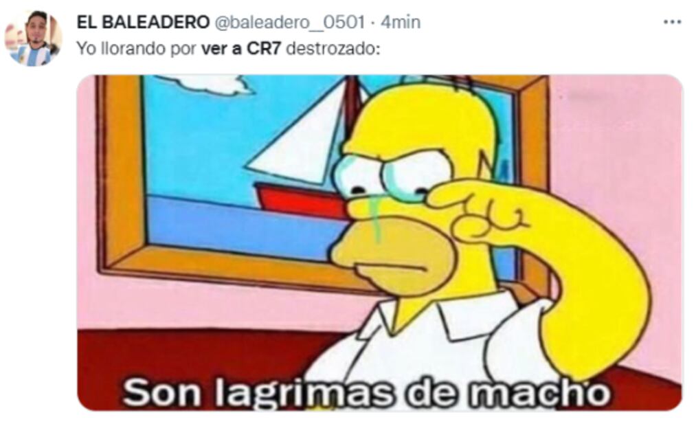 Cristiano Ronaldo fue blanco de memes tras la eliminación de Portugal