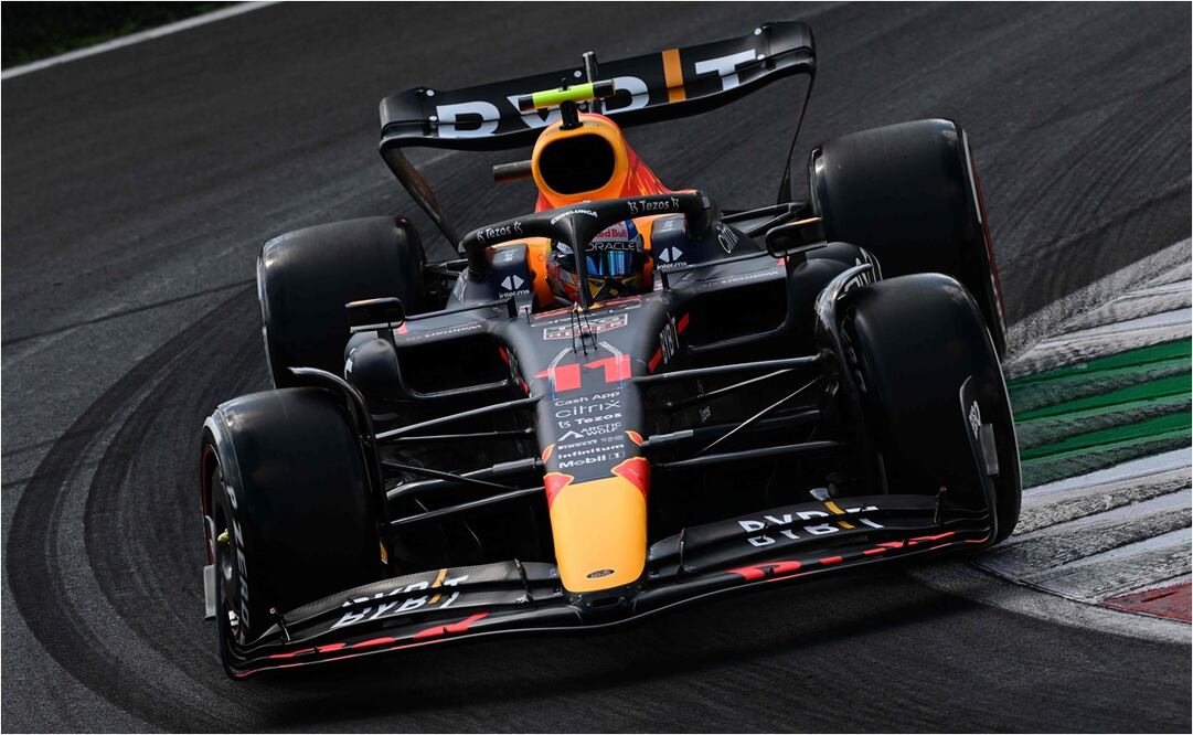 ¿Cómo le ha ido a Checo Pérez en el Gran Premio de Italia? / FOTO: AFP