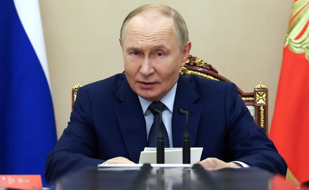 El presidente ruso, Vladimir Putin, preside una reunión del Consejo de Seguridad en el Kremlin en Moscú, Rusia, el lunes 22 de septiembre de 2025. Foto: AP