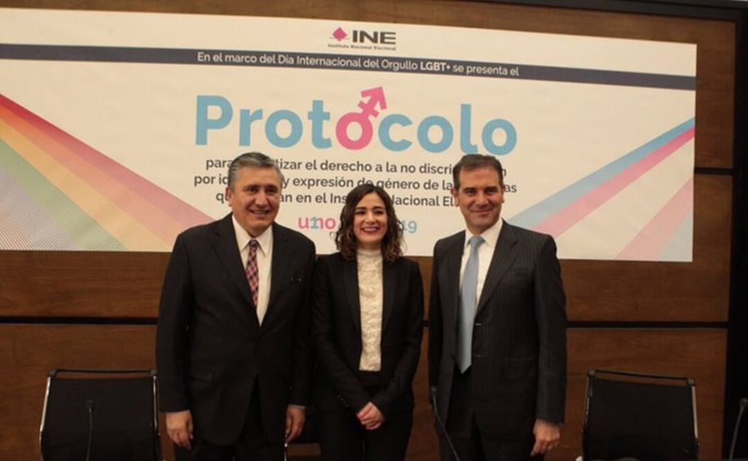 Presentación del Protocolo del INE para proteger los derechos humanos de las personas Trans. Foto: tomada de Twitter @lorenzocordovav