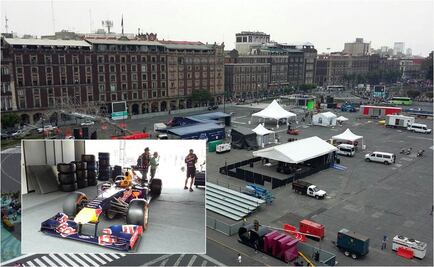 F1: Convierten Zócalo en pista de carreras 