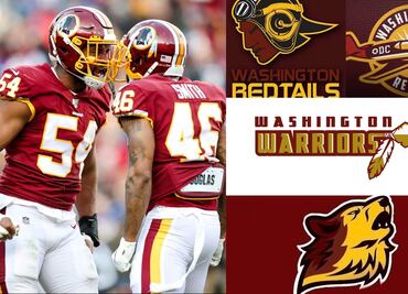 Estos serían los posibles nombres para los Washington Redskins