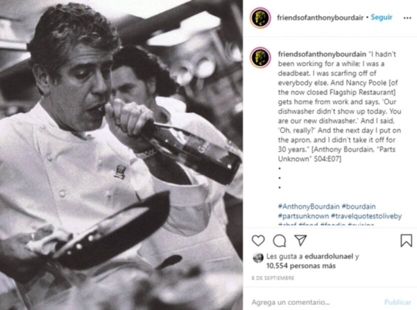 Anthony Bourdain abre restaurante en México