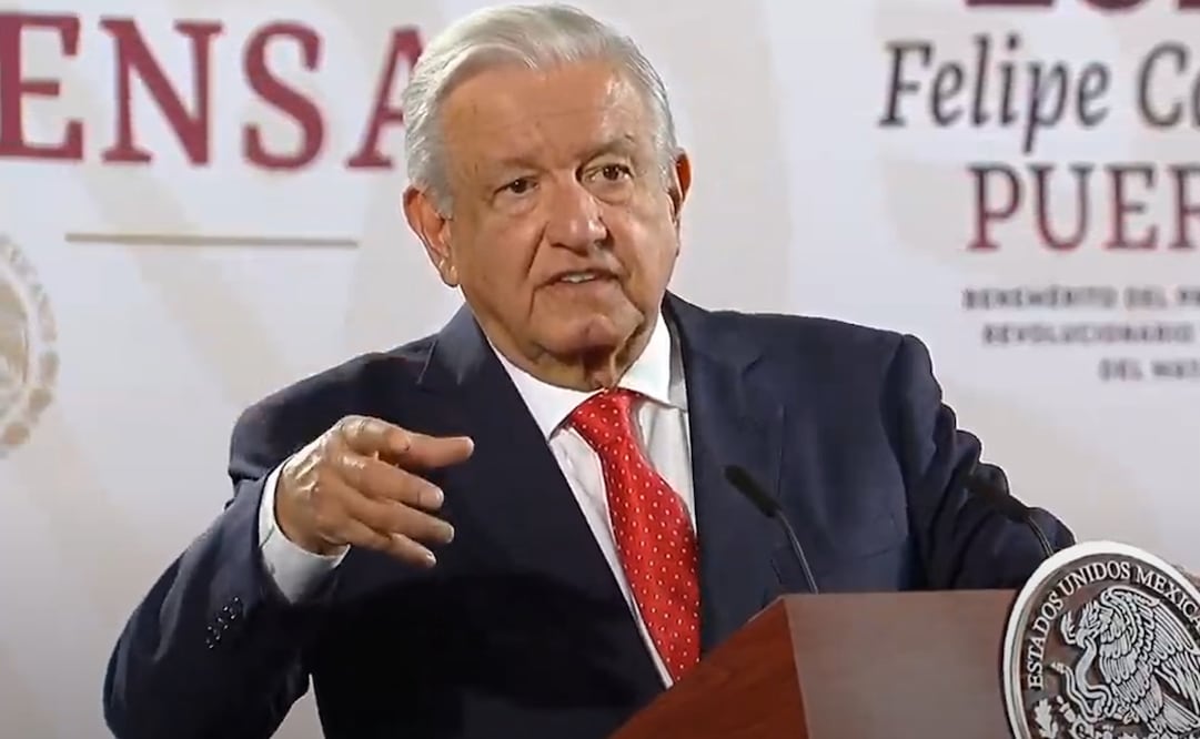 López Obrador en su conferencia del 30 de julio en Palacio Nacional. Foto: Captura