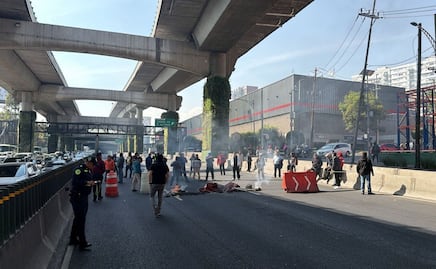 Trabajadores realizan bloqueo de vialidades en la alcaldía Álvaro Obregón; exigen basificación y mejores condiciones laborales 