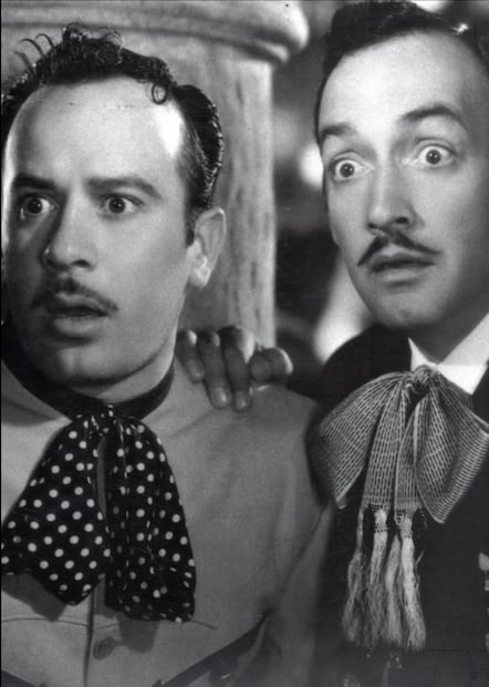 Jorge Negrete y Pedro Infante protagonizaron la película "Dos tipos de cuidado", estrenada con éxito en 1953.