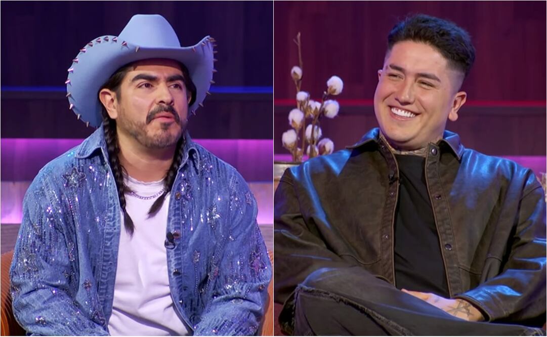 Rey Grupero y Omahi debaten en "La granja VIP". 
Fotos: Instagram