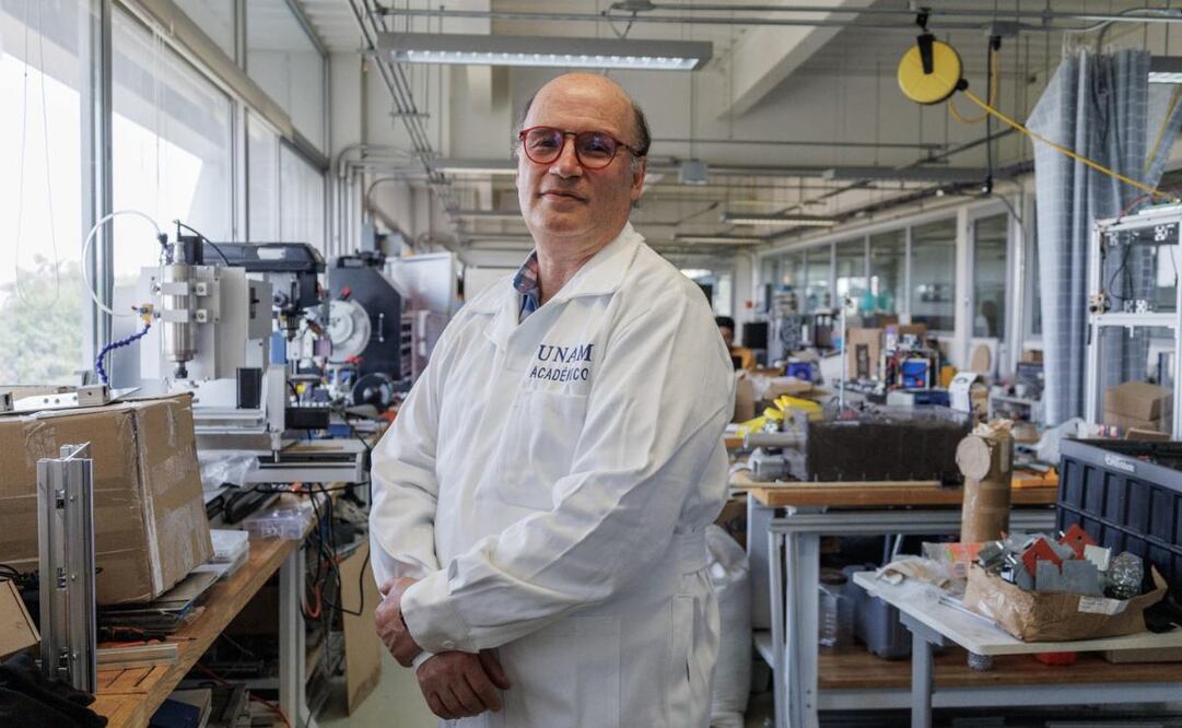 Alejandro Ramírez Reivich, ingeniero del Centro de Diseño Mecánico e Innovación Tecnológica de la Facultad de Ingeniería de la UNAM.  |  FOTO: Yaretzi Osnaya.