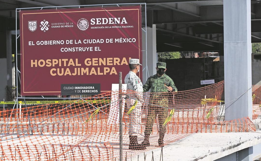 El Hospital de Cuajimalpa es construido por la Sedena y tendrá capacidad para atender cuatro especialidades. Foto: Valente Rosas. El Universal