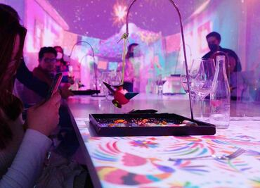 Sensoria, experiencia gastronómica con video mapping en tu mesa