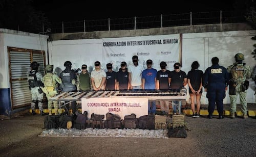 Caen 9 presuntos criminales en Sinaloa; 5 colombianos y un cubano, entre los detenidos