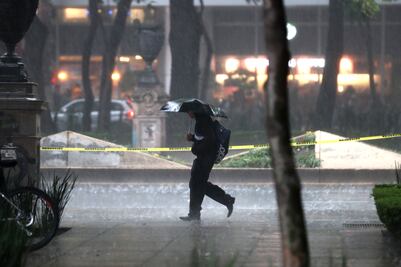 Se registra tormenta en zona Poniente de la Ciudad