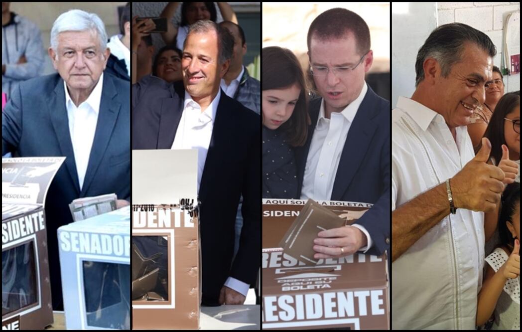 Los cuatro candidatos a la Presidencia de México ya emitieron sus respectivos votos. Foto: Especial