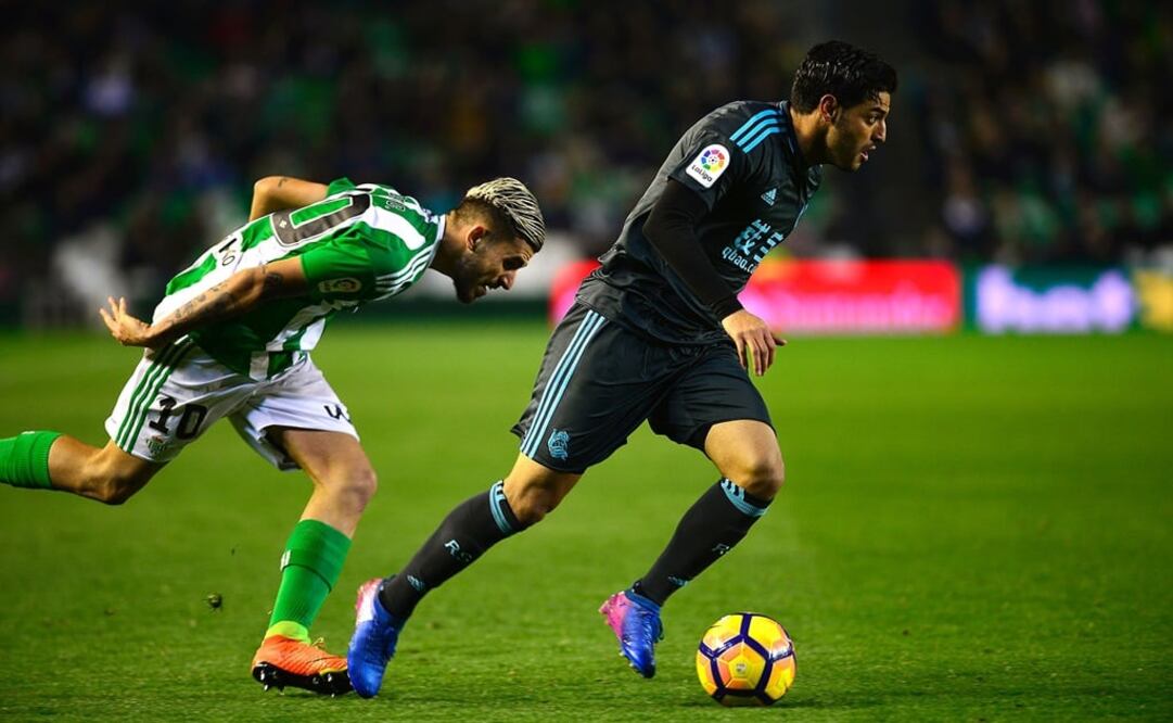 El "Bombardero" Vela tuvo una discreta actuación con la Real Sociedad. AFP