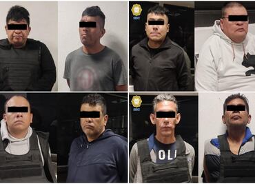 Detienen a 8 presuntos narcomenudistas en la Venustiano Carranza; portaban armas cortas y droga