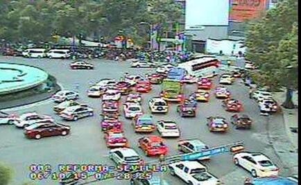 Cierran Reforma, de La Diana a Insurgentes, por marcha