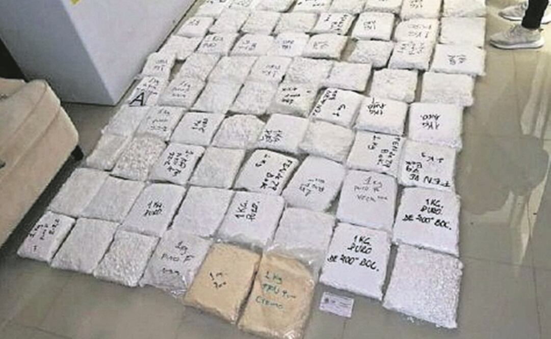 Fuerzas federales aseguraron el laboratorio donde se producía la droga sintética, que es más potente que la morfina. Foto: ESPECIAL